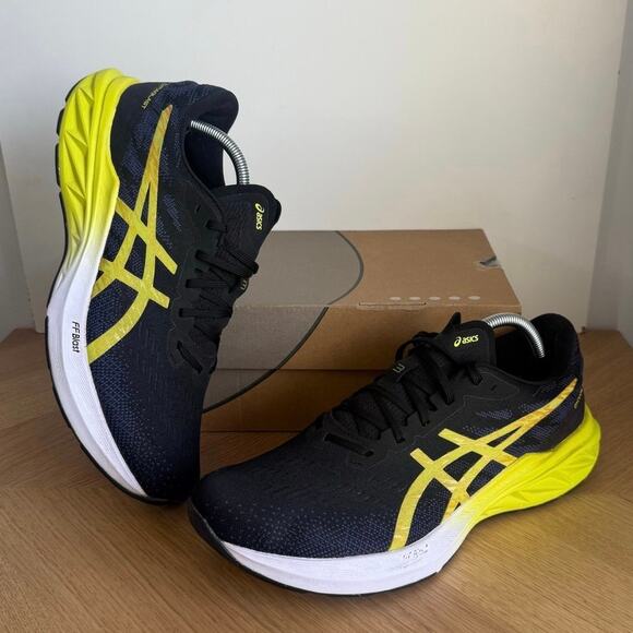 Asics Dynablast 3 Black /Lime Zest Men Running Sneakers - SZ 11 - Picture 1 of 13